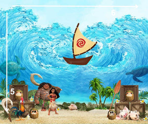 Moana  - Printed Baby Backdrop - FABRIC (PRE ORDER)