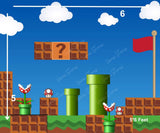 Mario - Printed Baby Backdrop - FABRIC (PRE ORDER)