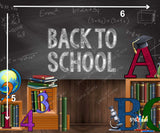 Back to School - Printed Baby Backdrop - FABRIC (PRE ORDER)