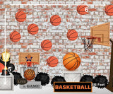 Basket Ball - Printed Baby Backdrop - FABRIC (PRE ORDER)