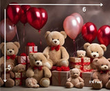 Teddy Gift - Printed Baby Backdrop - FABRIC (PRE ORDER)