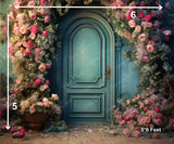 Paris Doorway - Printed Baby Backdrop - FABRIC (PRE ORDER)