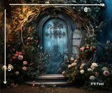 Jungle Doorway - Printed Baby Backdrop - FABRIC (PRE ORDER)