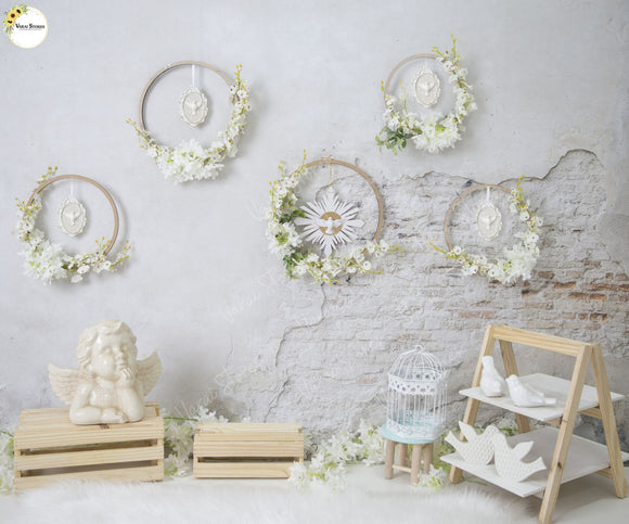 Mini Dove  - Printed Baby Backdrop - FABRIC (PRE ORDER)
