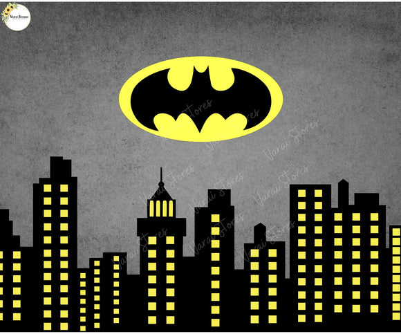 Batman - Printed Baby Backdrop - FABRIC (PRE ORDER)