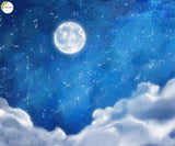 Moon Sky - Printed Baby Backdrop - FABRIC (PRE ORDER)