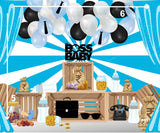 Boss Baby (Boy) - Printed Baby Backdrop - FABRIC (PRE ORDER)