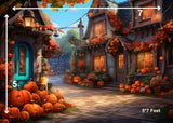 Pumpkin Street - Printed Baby Backdrop - FABRIC (PRE ORDER)
