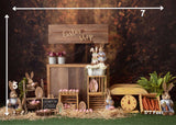 Easter Shop -  Printed Baby Backdrop - FABRIC (PRE ORDER)