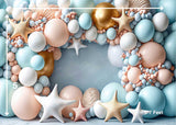 Pastel Stars - Printed Baby Backdrop - FABRIC (PRE ORDER)