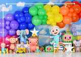 Cocomelon (Type 1) - Printed Baby Backdrop - FABRIC (PRE ORDER)