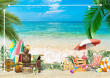 Beach Vibes - Printed Baby Backdrop - FABRIC (PRE ORDER)