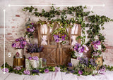 Purple Rose - Printed Baby Backdrop - FABRIC (PRE ORDER)