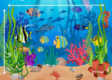 Underwater -  Printed Baby Backdrop - FABRIC (PRE ORDER)