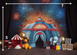 Magic Circus - Printed Baby Backdrop - FABRIC (PRE ORDER)