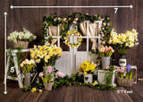 Rustic Rose - Printed Baby Backdrop - FABRIC (PRE ORDER)