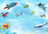 Planes and Jets - Printed Baby Backdrop - FABRIC (PRE ORDER)