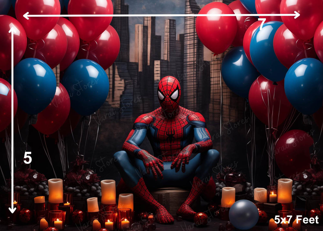 Spiderman Birthday - FABRIC (5X7) FEET