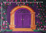 Purple Doorway - Fabric (5x7) Feet