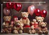 Teddy Gift - Printed Baby Backdrop - FABRIC (PRE ORDER)
