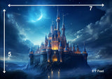 Lightning Castle - Printed Baby Backdrop - FABRIC (PRE ORDER)