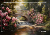 Floral Bridge - Fabric (5x7) Feet