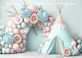 Balloon Canopy - Printed Baby Backdrop - FABRIC (PRE ORDER)