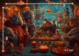 Homam - Fabric (5x7) Feet
