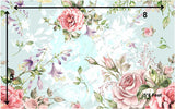 Blue Floral - Printed Baby Backdrop - FABRIC (PRE ORDER)