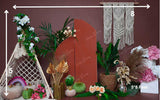 Rustic Boho - Printed Baby Backdrop - FABRIC (PRE ORDER)
