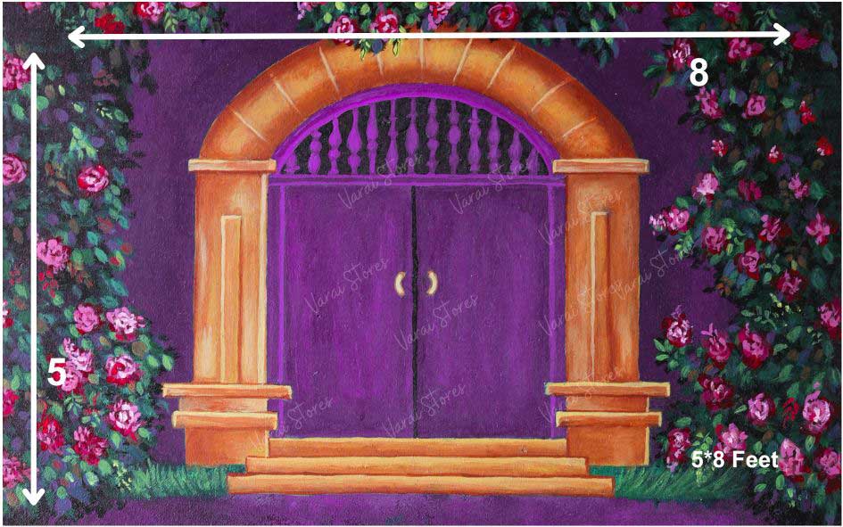 Purple Doorway - Fabric (5x8) Feet