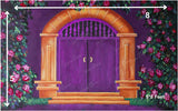 Purple Doorway - Printed Baby Backdrop