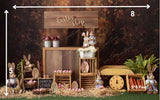 Easter Shop -  Printed Baby Backdrop - FABRIC (PRE ORDER)