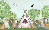 Bunny Tent - Printed Baby Backdrop - FABRIC (PRE ORDER)