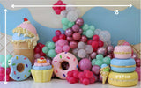 Sweet Balloons - Printed Baby Backdrop - FABRIC (PRE ORDER)