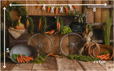 Carrot Land - PRINTED BABY BACKDROP - FABRIC (PRE ORDER)