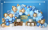 Royal Prince - Printed Baby Backdrop - FABRIC (PRE ORDER)