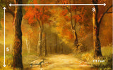 Autumn Forest - Printed Baby Backdrop - FABRIC(PRE ORDER)