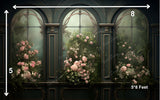 French Green Window - Printed Baby Backdrops - Fabric(Pre Order)