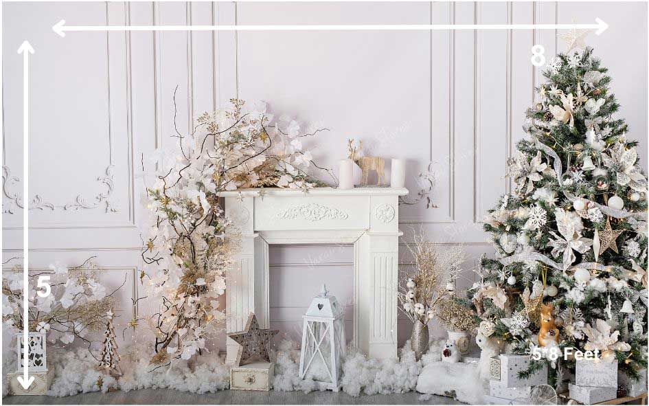 White Christmas - Fabric (5x8) Feet