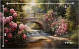 Floral Bridge - Printed Baby Backdrop - FABRIC (PRE ORDER)