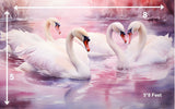Swan Lake - Printed Baby Backdrop - FABRIC (PRE ORDER)
