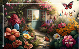 Butterfly Garden - Printed Baby Backdrop - FABRIC (PRE ORDER)