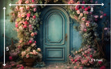 Paris Doorway - Printed Baby Backdrop - FABRIC (PRE ORDER)