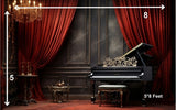 Music Room - Printed Baby Backdrop - FABRIC (PRE ORDER)