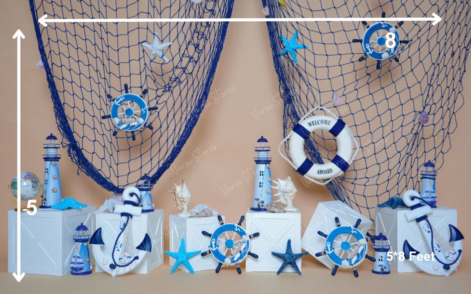 Nautical Sailor - Printed Baby Backdrop - FABRIC (PRE ORDER) – Varaistores