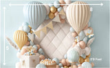 Pastel Celebration - Printed Baby Backdrop - FABRIC (PRE ORDER)