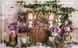 Purple Rose - Printed Baby Backdrop - FABRIC (PRE ORDER)