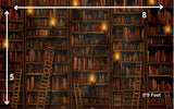 Mystery Library - PRINTED BABY BACKDROP - FABRIC (PRE ORDER)