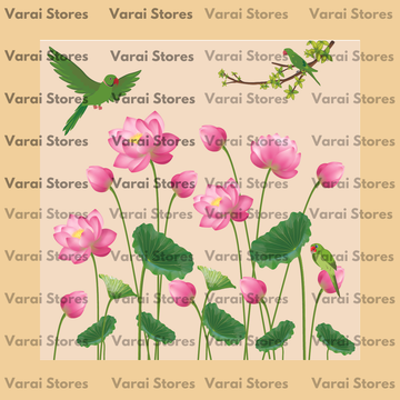 Parrot Lotus (Type 1) - Fabric (8x8) Feet With Pole Pocket